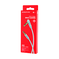 Кабель AUX Borofone BL4 Jack 3.5mm (m)-Jack 3.5mm (m) 2м ПВХ серебряный (1/63/252)