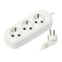 Удлинитель Smartbuy 3р.С/З 16A 5.0м белый (1/40)