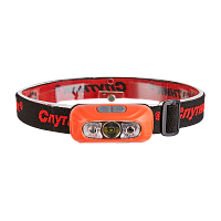 Фонарь налобный Спутник SL550 3W LED от аккумулятора 3 режима черный красный (1/20)