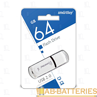 Флеш-накопитель Smartbuy Paean 64GB USB2.0 пластик белый