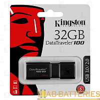 Флеш-накопитель Kingston DataTraveler 100 G3 32GB USB3.0 пластик черный