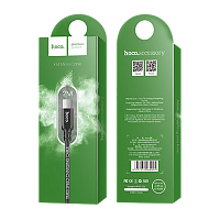 Кабель HOCO X14 USB (m)-microUSB (m) 2м 1.7A нейлон черный (1/33/330)