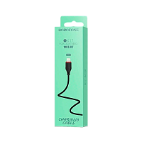Кабель Borofone BX17 USB (m)-Lightning (m) 1.0м 2.4A ПВХ черный (1/648)