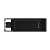 Флеш-накопитель Kingston DataTraveler 70 64GB USB3.0 пластик черный