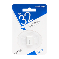 Флеш-накопитель Smartbuy Lara 32GB USB2.0 пластик белый