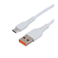 Кабель GoPower GP06M USB (m)-microUSB (m) 1м 2.4A ПВХ белый (1/200/800)