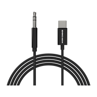 Кабель AUX MORE CHOICE UK22a Jack 3.5mm (m)-Type-C (m) 2м ПВХ черный (1/36/360) 