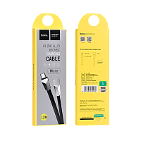 Кабель HOCO X4 USB (m)-microUSB (m) 1.2м 2.4A силикон черный (1/32/320)