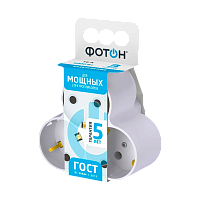 Разветвитель Фотон АМ 16-3Е 3р.С/З 16A белый (1/20/120)