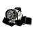 *Фонарь налобный Космос H14 1.5W 14LED от батареек 4 режима серебряный (1/25/100) 
