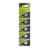 Батарейка GP CR1220 BL5 Lithium 3V (5/100/2000)