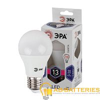 Лампа светодиодная ЭРА A60 E27 13W 6000К 170-265V груша (1/10/100)