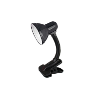 Светильник настольный Ultraflash UF-320P 60W 230V E27 прищепка черный (1/36)