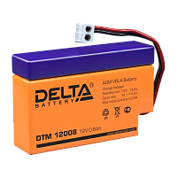 Аккумулятор свинцово-кислотный Delta DTM 12008 12V 0.8Ah