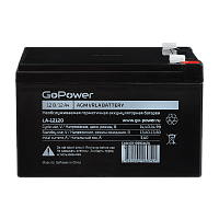 Аккумулятор свинцово-кислотный GoPower LA-12120 12V 12Ah клеммы T2/ F2 (1/4)