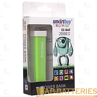 Внешний аккумулятор Smartbuy EZ-BAT 2000mAh 1.0A 1USB зеленый (1/60)