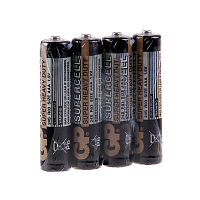 Батарейка GP Supercell R03 AAA Shrink 4 Heavy Duty 1.5V (4/40/200/1000)