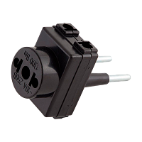 Разветвитель Toker 3ТМ 3р.Б/З 10A черный (1/180)