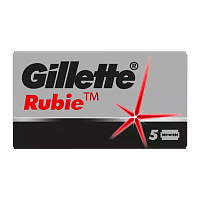 Лезвия Gillette Rubie двустронние 5шт в упаковке, цена за 1 лезвие (5/100/1200)