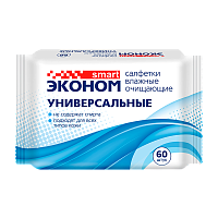 Влажные салфетки SMART Эконом 60шт.  (1/30)