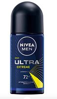 Дезодорант мужской Nivea Ultra Extreme роликовый 50мл (1/30)