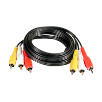 Кабель Atcom AT1003 3xRCA (m)-3xRCA (m) 1.5м черный в пакете (1/10/500)