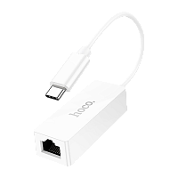 Адаптер HOCO UA22 Type-C (m)-RJ-45 (f) белый (1/19/190)