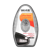 Губка для обуви Silver с ДОЗАТОРОМ силикон ЧЕРНАЯ PS 3007-01