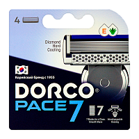 Сменные кассеты DORCO "PACE7" 7 лезвий 4шт. (цена за 1 шт) (4/96)