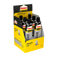 Клей Момент КРИСТАЛЛ 125мл универсальный BOX6 шоу-бокс (6/48)