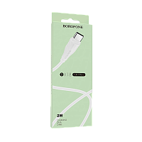 Кабель Borofone BX18 USB (m)-Type-C (m) 2м 1.6A ПВХ белый (1/360)