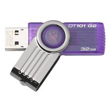 Флеш-накопитель Kingston DataTraveler 101 G2 32GB USB2.0 пластик фиолетовый 