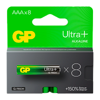 Батарейка GP ULTRA PLUS G-tech LR03 AAA BL8 Alkaline 1.5V (8/96/768) R 