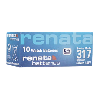 Батарейка Renata 317 (SR516SW) Silver Oxide 1.55V (1/10/100)