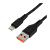 Кабель GoPower GP01L-2M USB (m)-Lightning (m) 2.0м 2.1A черный (1/200/800)
