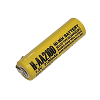 Аккумулятор ET H-AA2100-T 2100мАч, 2-ножки, горизонтальный монтаж, NI-Mh, 1.2В Low Self Discharge