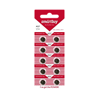 Батарейка Smartbuy G7/LR926/LR57/395A/195 BL10 Alkaline 1.5V (10/100/2000) 