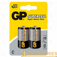 Батарейка GP Supercell R14 C BL2 Heavy Duty 1.5V (2/20/240)