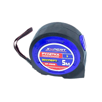 Рулетка измерительная X-PERT 508 5м*19мм пластик 1 фикстатор ударопрочный корпус черный (1/20) 