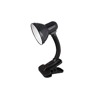 Светильник настольный Ultraflash UF-320P 60W 230V E27 прищепка черный (1/36)