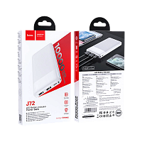 Внешний аккумулятор HOCO J72 10000mAh 2.0A 2USB/Type-C белый (1/37)