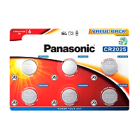 Батарейка Panasonic Power Cells CR2025 BL6 Lithium 3V (6/120/480)