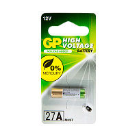 Батарейка GP LR27/A27/MN27 BL1 Alkaline 12V (1/10/600) R 