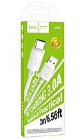 Кабель HOCO X88 USB (m)-Type-C (m) 2м 3.0A ПВХ белый (1/420)