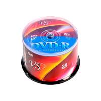 Диск DVD-R VS 4.7GB 16x 50шт. cake box (50/250) 