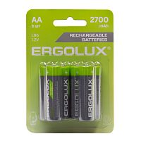 Аккумулятор бытовой Ergolux HR6 AA BL6 NI-MH 1.2V 2700mAh 