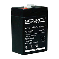 Аккумулятор свинцово-кислотный Security Force SF 6045 6V 4.5Ah (1/20) 