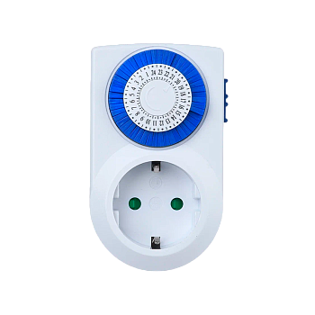 Таймер механический GoPower Timix 01 16A 3600W 24ч/30мин (1/12/48)