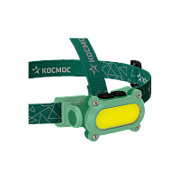 Фонарь налобный Космос 503Lit 7WCOBLED+красный 1COBLED+REDChip от аккум IP54 4 режима зел (1/25/50)