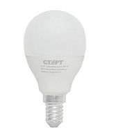 Лампа светодиодная Старт G47 E14 10W 4000К 220V шар Eco матовая (1/10/100)